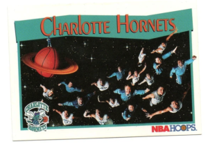 Charlotte Hornets in Space NBA Hoops Basketball Card