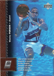 Wesley Person Basketball Card Underwater