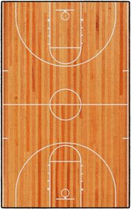 Brumlow MILLS Basketball Court Rug