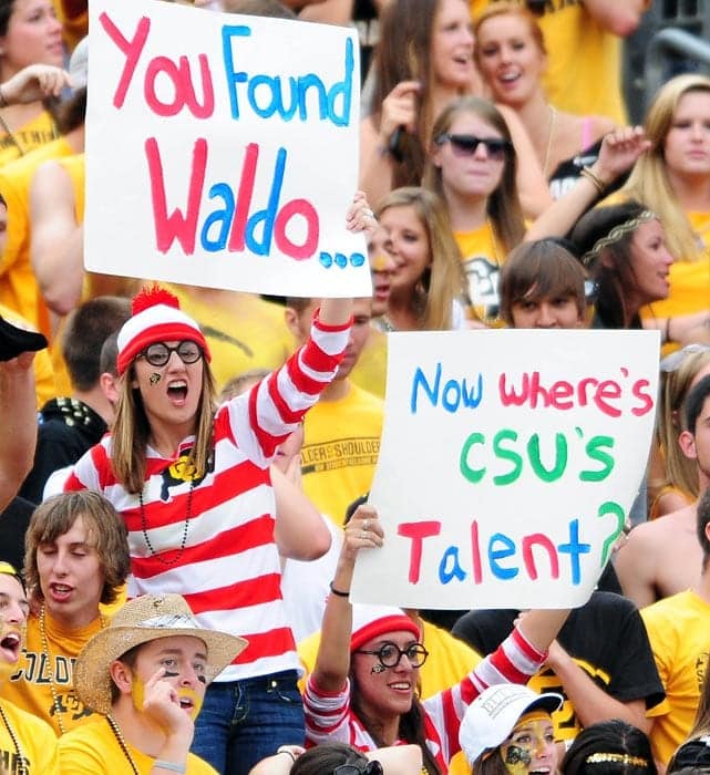 Fans Dressed as Where's Waldo