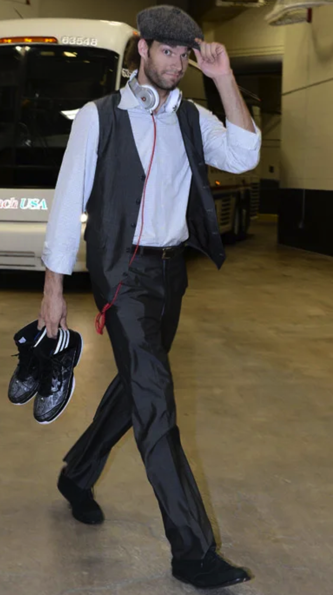 Robin Lopez walking to locker room before a game.