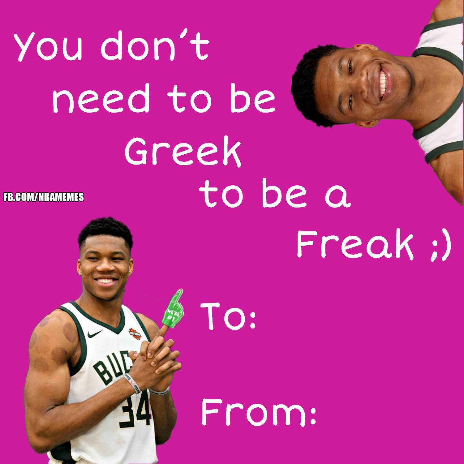 NBA Valentine's Day Giannis