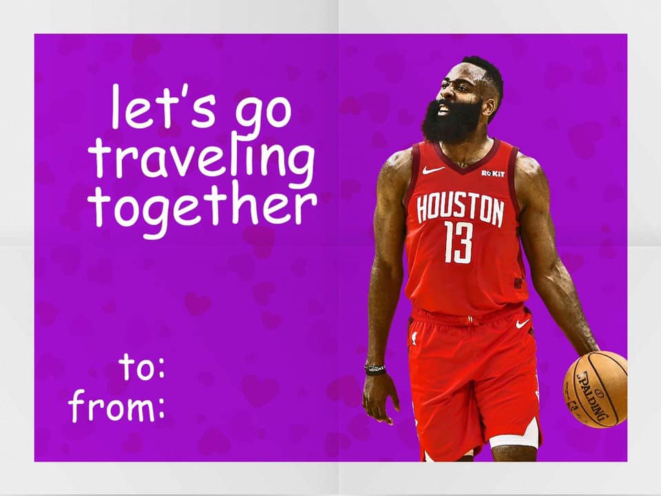 NBA Valentine's Day Giannis Harden