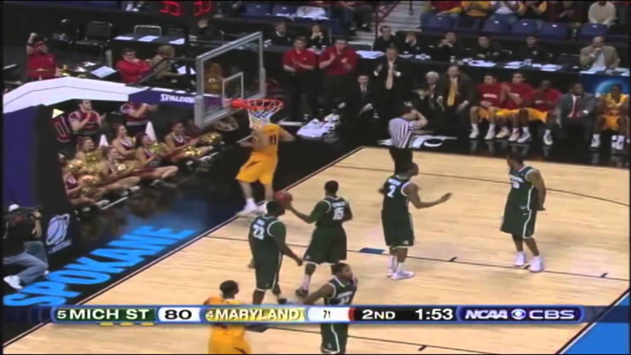 Maryland vs Michigan State in the 2010 NCAA Tournament